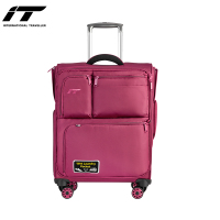 英国IT1157红色多口袋24寸拉杆箱