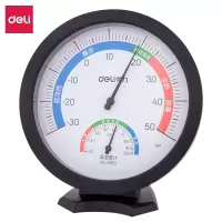 得力（deli）9016室内外温湿度计家用温度计