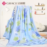 洁丽雅毛巾被舒适加厚棉毯子