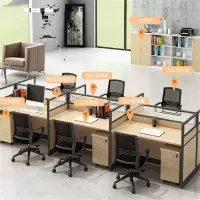 SDEC 办公家具职员办公桌 简易现代六人位组合 3600*1200mm 单位:张