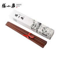 张小泉无漆玄香红檀木筷子十双套装