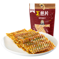 海狸先生 香烤鳗鱼片80g×1袋 日式烤鱼片蜜汁小鱼干无添加即食办公室休闲零食小吃 香烤鳗鱼片80g×1袋