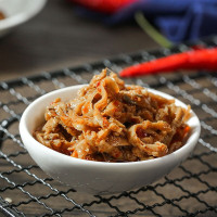 海狸先生 扇贝裙边罐头90g 1罐 大连海鲜虾夷贝肉罐头拌饭小菜开罐即食 红油味90g 1罐