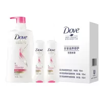 多芬(DOVE)洗发水护发素套装 日常滋养修护(洗发乳700ml+润发精华素195mlx2赋活系列新老包装随机发货)