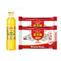 金龙鱼油面组合金龙鱼双一万稻米油400ML、金龙鱼鸡蛋麦芯面片120g*2