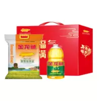 金龙鱼油米组合金龙鱼楚尊软香米2.5KG、金龙鱼精炼一级大豆油1.8L(礼盒)