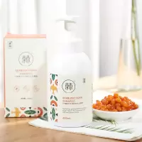 WT妍物沙棘精华水润修护洗发慕斯480ml+沙棘泡泡沐浴露 480ml