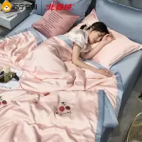 北极绒/Bejirog北欧轻奢莫代尔天丝刺绣夏被冰丝夏凉被双人夏季空调被可水洗单人春秋被薄款被子夏天