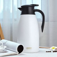 富光(FG)YS-8808 家用办公保温壶 北欧风 咖啡壶 暖壶 暖水瓶 (大容量 不锈钢 本色2L)