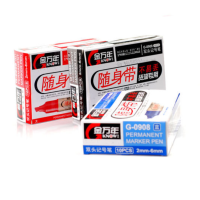 金万年随身带大双头记号笔G-0908 10支/盒
