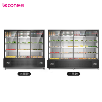 乐创(lecon)麻辣烫展示柜点菜柜商用冒菜小吃自助香锅串串冷藏保鲜冰箱立式设备双温柜 3.5米双压缩机 五层