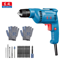 东成 手电钻WJZ400-10K正反转可调速多功能家用电钻电动工具