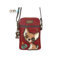 新款chala少女斜挎包软皮女士卡通吉娃娃小包包2020新款时尚皮包迷你手机包