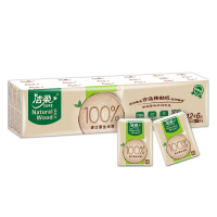 洁柔(C&S)手帕纸自然木食品级加厚4层面巾纸6片*18包无香
