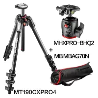 曼富图MT190CXPRO4+MHXPRO-BHQ2+MBAG70N+439SPK2三脚架云台套装