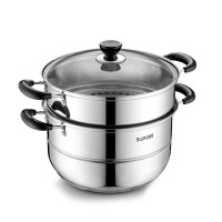 苏泊尔好帮手不锈钢双层复底蒸锅(26cm)SZ26B5