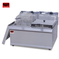 骏升 JS－904 660×600×465 7kW 台式双缸单筛电炸炉
