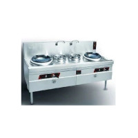 御丰金太阳双炒单温炒灶 节能、低噪音炉头,铸铁一体炉膛 电子打火 1800*900*800