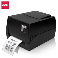 得力 DL-825TS 高清热敏+热转印标签打印机 不干胶条码电子面单打印机 黑色