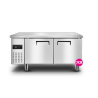 齐牛 商用保鲜冷藏工作台 奶茶店设备全套卧式冰柜厨房平冷操作台冰箱1.8*0.8工程款冷冻 LC-J-GST15