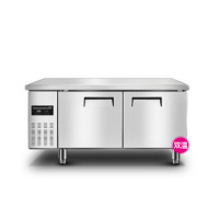 齐牛 商用保鲜冷藏工作台 奶茶店设备全套卧式冰柜厨房平冷操作台冰箱1.8*0.8工程款双温 LC-J-GST18