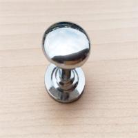 佰丽 实心衣橱柜门圆点拉手大号 拉丝银（20个/包）