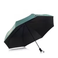 菲驰(VENES) 三折黑胶晴雨伞 三折伞黑胶晴雨伞 绿色 VS001 单位:个