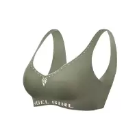 猫人文胸内裤套装女薄款聚拢背心式无钢圈收副乳调整型一片式无痕内衣内裤两件套