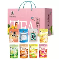 塞翁福 花样年华礼盒1082g 百合干单晶冰糖杭白菊苦瓜茶大麦片柠檬片洛神花等组合花茶送礼盒装