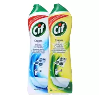 英国进口Cif晶杰 柠檬清洁乳500ml+光感白清洁乳500ml