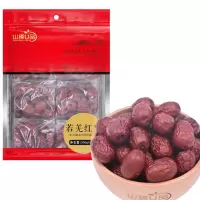 山臻U品 若羌红枣 灰枣 新疆红枣 休闲食品 袋装500克