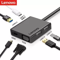 联想 Type-C扩展坞USB-C转HDMI/VGA转接头转换器