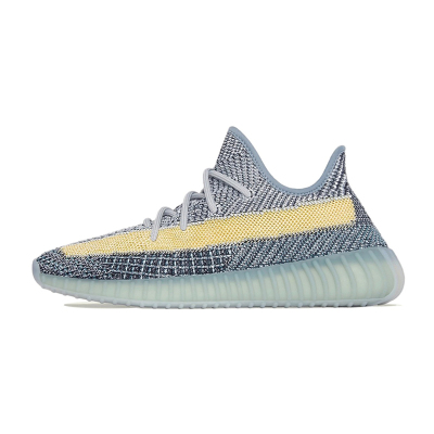 Adidas阿迪达斯Yeezy Boost 350 V2 “Ash Blue” 蓝色椰子鞋 水洗丹宁 GY7657