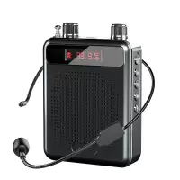 便携式音箱 扩音器 领夹式麦克风喊话器 教学讲课扩音机升级版黑色 NFH