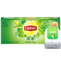 Natureall 绿茶包冲泡袋泡茶优选绿茶茶叶袋泡茶25包50g盒装 gk