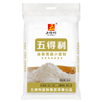 五得利 面粉 七星金装雪晶小麦粉10kg