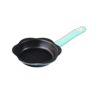 都市太太DSTTYJMHNG遇见美好随手礼奶锅煎锅宝宝辅食锅16CM锅复底不变形锅花瓣锅可爱锅 蓝色 奶锅