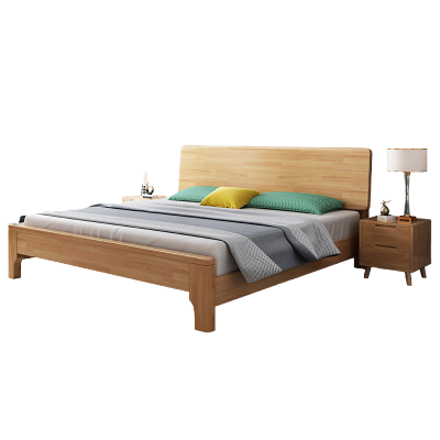 传枫 实木床 现代简约双人床 1.5米 单位:张