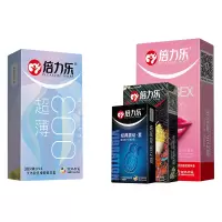倍力乐003超薄避孕套 4重体验[45只]避孕套超薄003正品旗舰店专用女性安全套男用持久装神器byt