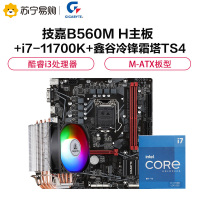 技嘉B560M H主板+i7-11700K+鑫谷冷锋霜塔TS4