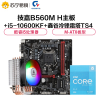 技嘉B560M H主板+i5-10600KF+鑫谷冷锋霜塔TS4