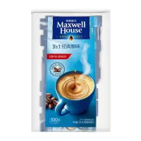 麦斯威尔三合一速溶咖啡 3in1经典原味1300g(13g*100条)袋装