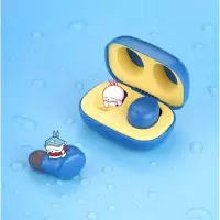 沃品(WOPOW)MT01 蓝牙耳机 真无线蓝牙耳机分体式耳机 蓝牙5.0 流氓兔款 浅蓝色