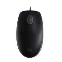 罗技(Logitech) 有线鼠标 M110 静音鼠标 对称鼠标 黑色