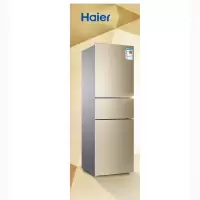 海尔冰箱216升三门风冷无霜冰箱 软冷冻节能静音低温净味家用冰箱BCD-216WMPT金色