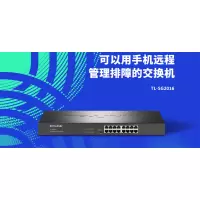 TP-LINK TL-SG2016 16口全千兆以太网交换机