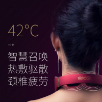 WTSKG颈椎按摩器按摩仪天猫精灵款AI语音声控家用脖子热敷(4998 )AI款蓝色