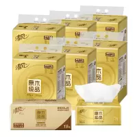 清风 抽纸 原木金装系列 3层150抽3包6提 L码 家用卫生纸 餐巾纸 擦手纸