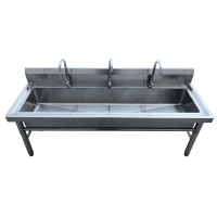 哈拿 201不锈钢水槽含三套龙头配件 厚度1.2/2200*600*800mm(单位:套)