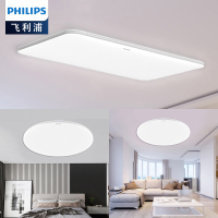 飞利浦（PHILIPS）吸顶灯简约 动态日光算法 色温亮度无极调节 客厅书房卧室灯具 智能LED 简约28w吸顶灯